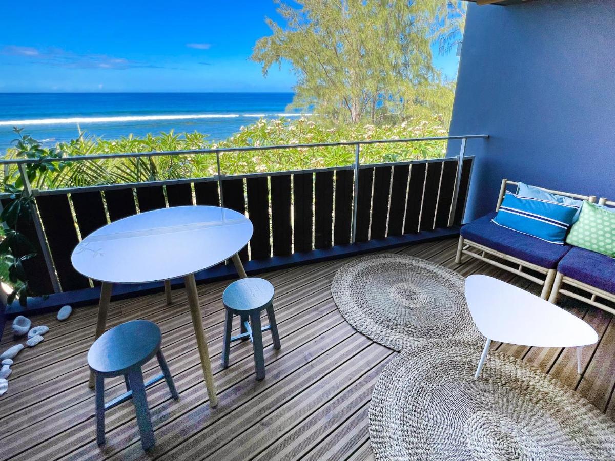 Le Petrel Bleu - Appartement Sur La Plage Des Tortues A 圣勒 外观 照片