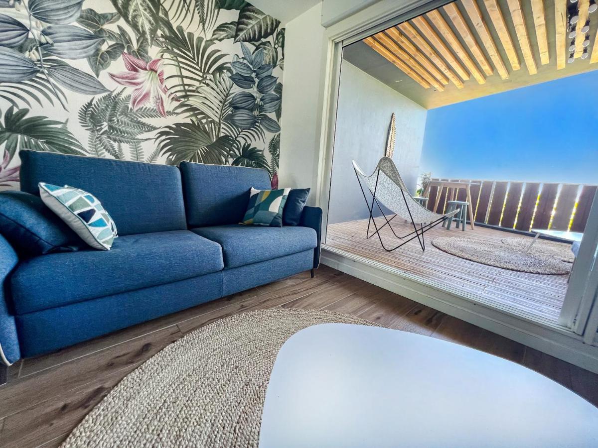 Le Petrel Bleu - Appartement Sur La Plage Des Tortues A 圣勒 外观 照片